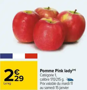 Carrefour Pomme pink lady offre