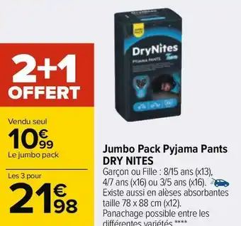 Dry nites jumbo pack pyjama pants