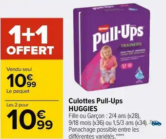 Carrefour Huggies culottes pull-ups offre