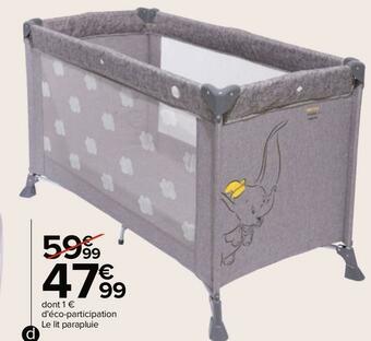 Carrefour Lit parapluie offre