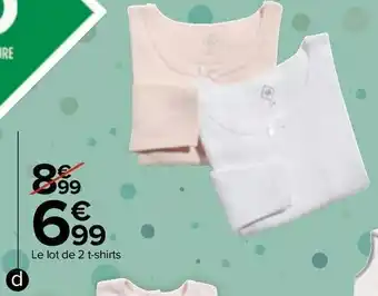 Carrefour T-shirts manches longues fille offre