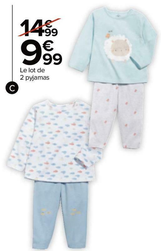 Carrefour Pyjama bébé offre