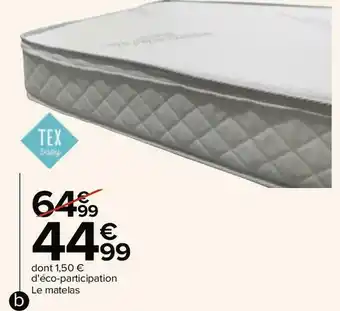 Carrefour Tex baby matelas climatisé pour lit de 60 x 120 cm. offre