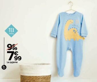Carrefour Tex pyjama bébé offre
