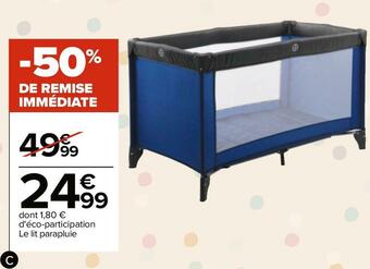 Carrefour Lit parapluie offre