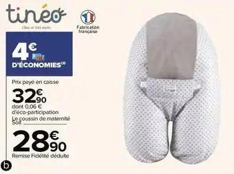 Carrefour Tinéo coussin de maternité "multirelax" offre