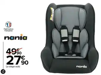 Carrefour Nania siège-auto "trio access", groupe 0-1-2 offre