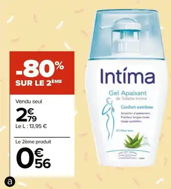 Carrefour Intima gel de toilette intime offre