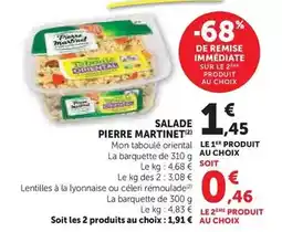 Hyper U Pierre martinet - salade offre