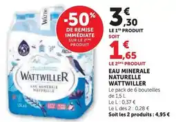 Hyper U Wattwiller - eau minerale naturelle offre