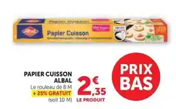 Hyper U Albal - papier cuisson offre