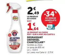 Hyper U Chanteclair - degraissant universel offre