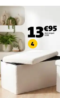 Gifi Banc coffre clara bouclette offre