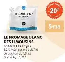 E.Leclerc Fini - le fromage blanc des limousins offre