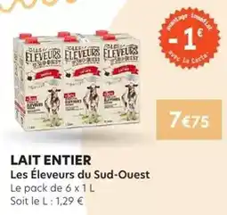 E.Leclerc Lait entier offre