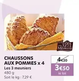 E.Leclerc Les 3 meuniers - chaussons aux pommes offre