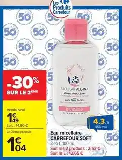 Carrefour Drive Carrefour - eau micellaire offre