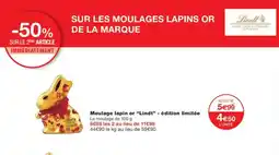 Monoprix Moulage lapin or lindt offre
