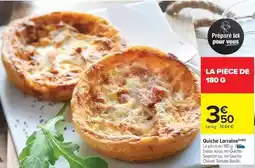 Carrefour Drive Quiche lorraine offre