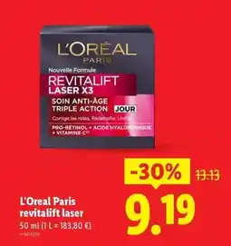 Lidl L'oréal - revitalift laser paris offre