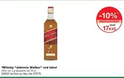 Monoprix Whisky johnnie walker red label offre