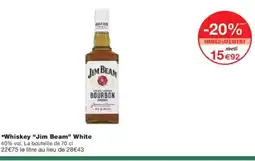 Monoprix Whiskey jim beam white offre