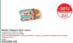 Monoprix Muffins regent's park nature offre