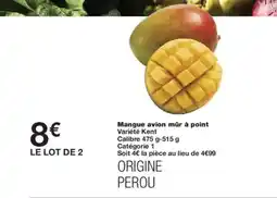 Monoprix Mangue avion mûr à point offre