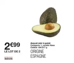 Monoprix Avocat mûr à point offre