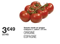 Monoprix Tomate ronde en grappe offre
