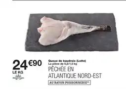 Monoprix Queue de baudroie lotte offre