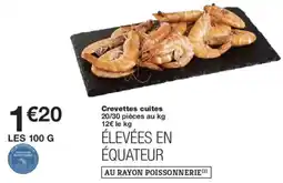 Monoprix Crevettes cuites offre