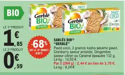 E.Leclerc Gerblé sablés bio offre
