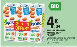 E.Leclerc Bjorg boisson végétale amande bio offre