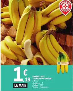 E.Leclerc Marque repère bananes x5 panier du primeur offre