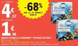 E.Leclerc Pêcheries sétoises moules cuisinées à la marinière offre