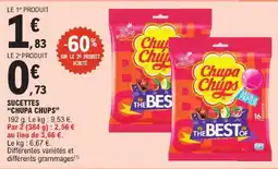 E.Leclerc Chupa chups sucettes offre