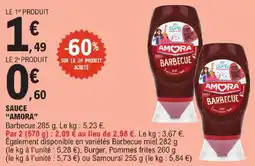 E.Leclerc Amora sauce offre