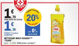 E.Leclerc Clair nettoyant multi-usages offre