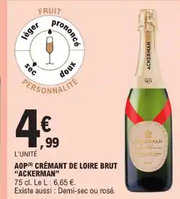 E.Leclerc Ackerman aop crémant de loire brut offre
