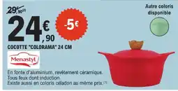 E.Leclerc Menastyl cocotte colorama 24 cm offre