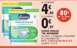 E.Leclerc Dr. beckmann lessive feuilles offre