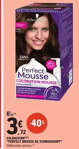E.Leclerc Schwarzkopf perfect mousse offre
