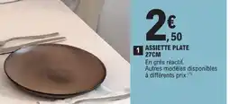 E.Leclerc Assiette plate 27cm offre