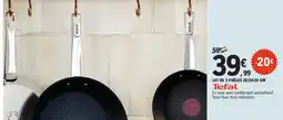 E.Leclerc Tefal lot de 3 poêles 20/24/28 cm offre