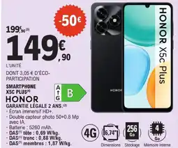 E.Leclerc Honor smartphone x5c plus offre