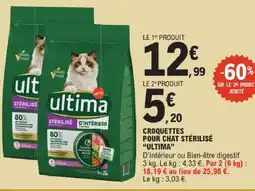 E.Leclerc Ultima croquettes pour chat stérilisé offre