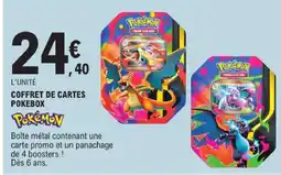 E.Leclerc Pokémon coffret de cartes pokebox offre