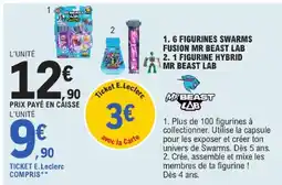 E.Leclerc Mr beast lab 6 figurines swarms fusion offre