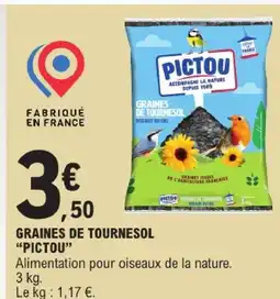 E.Leclerc Pictou graines de tournesol offre